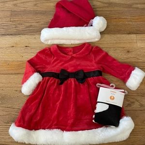 Baby Christmas Dress and Hat